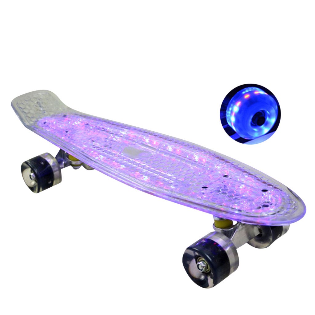 freundlicher der Lithium-batterie wiederaufladbare Blitz fisch bord vier-Rad doppel Skateboard Anti-Unterhose Banane Gremium anfänger Rolle