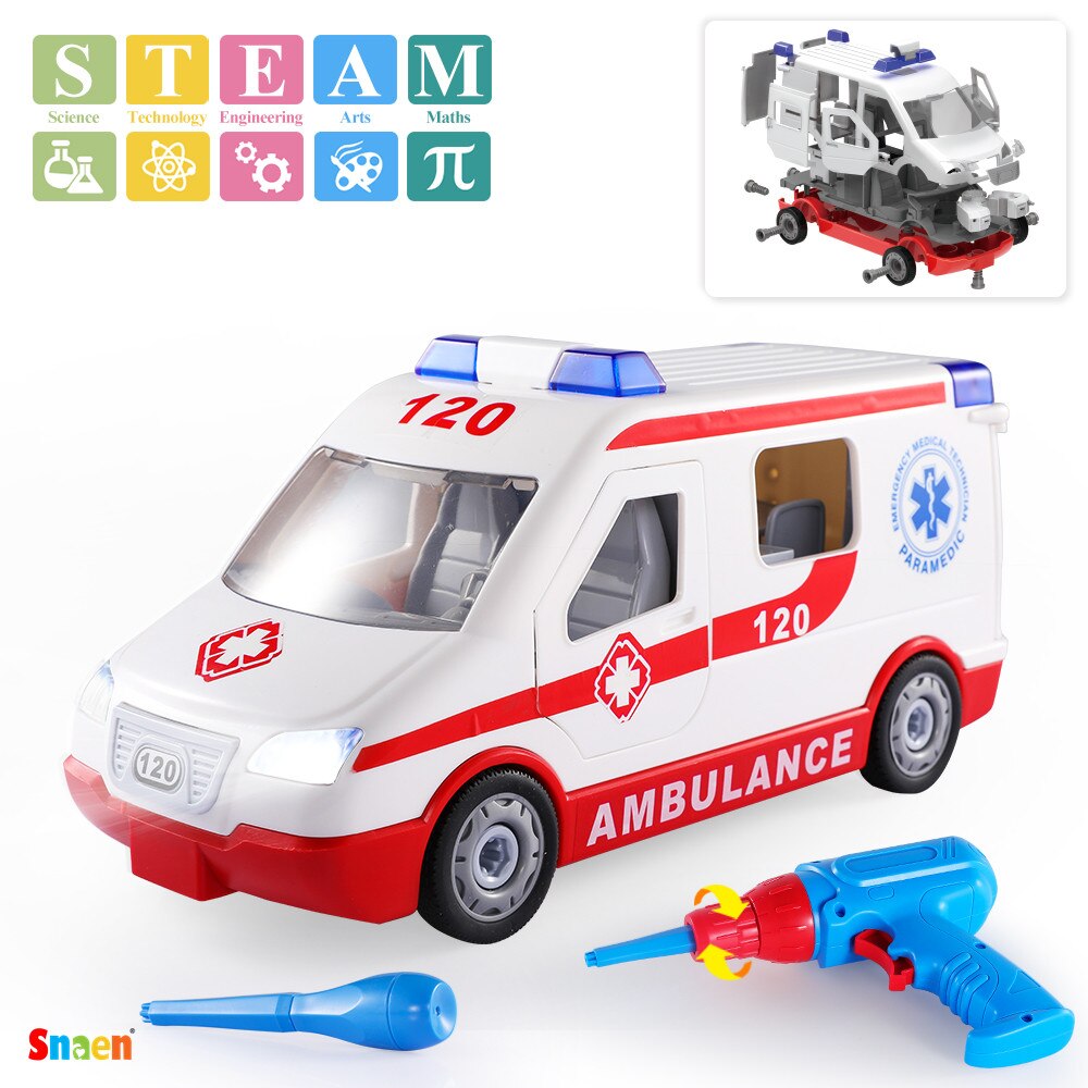 Take Apart Toys Airplane, STEM Construction Toys Kit with Realistic Sounds & Lights, Educational