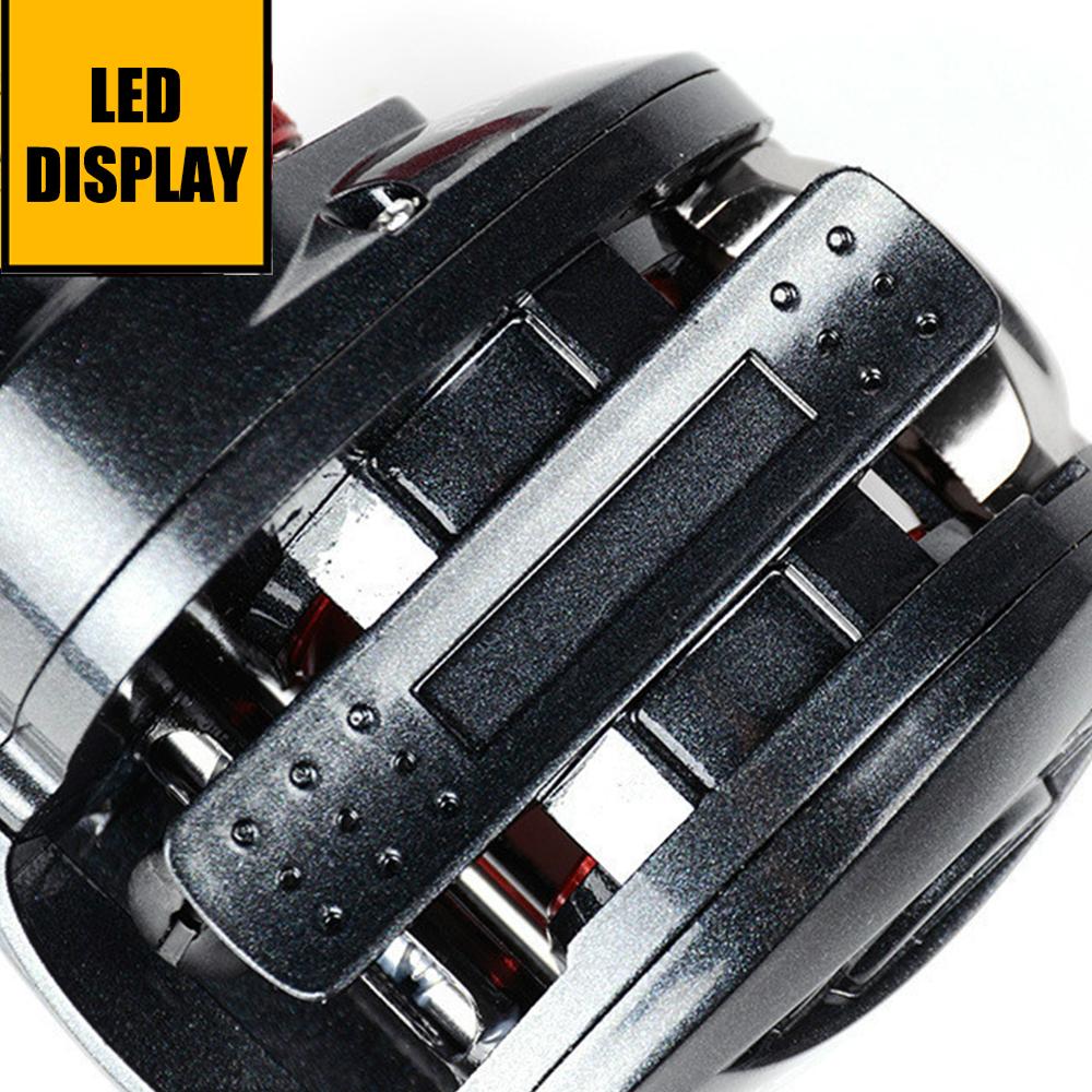 Baitcast Reel Digital Display Water Wheel Fishing Line Left Right Hand Centrifugal Brake Fish Wheel Cup
