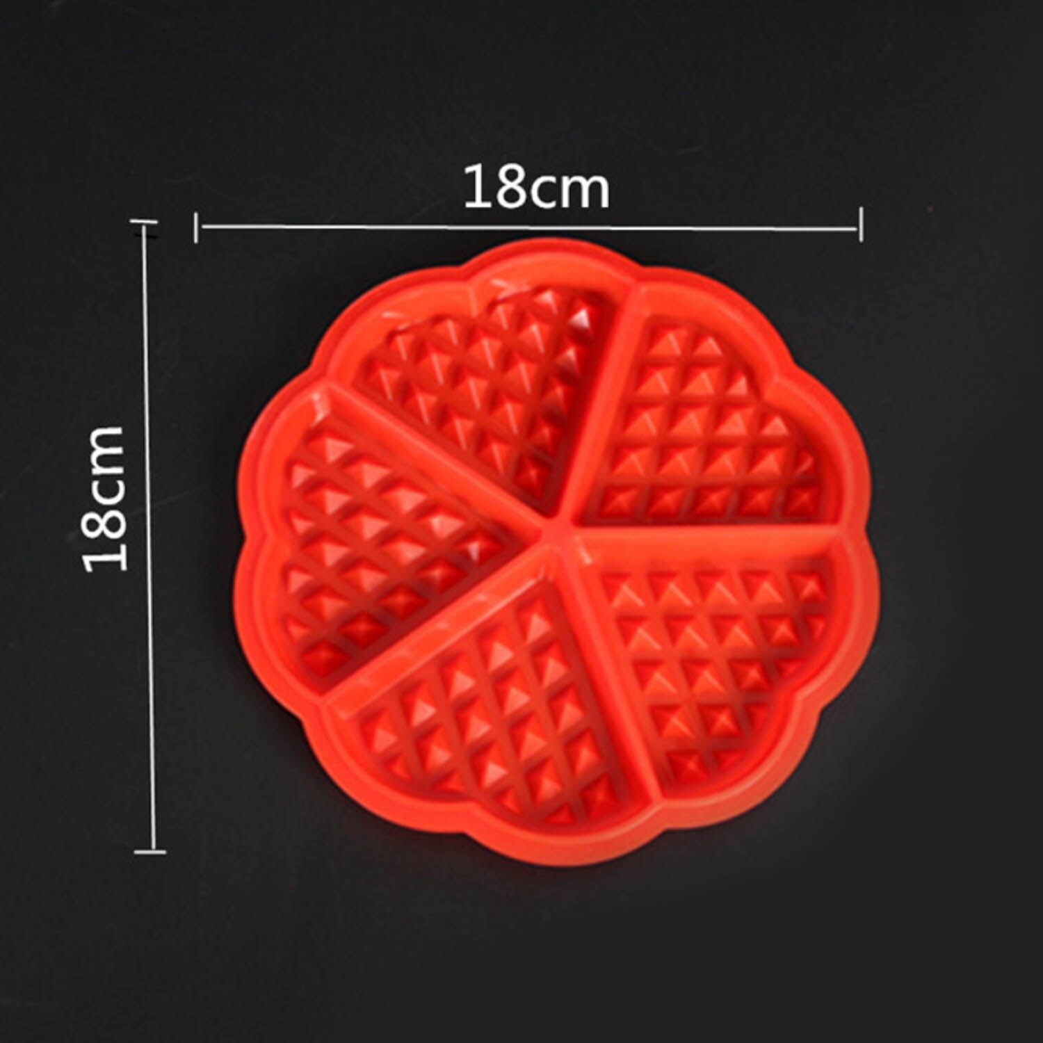 Behogar-Juego de moldes para hacer Barquillo de silicona, 5 cavidades, molde de corazón, 4 cavidades, bandeja cuadrada, molde para pastel, Chocolate, dulces para hornear