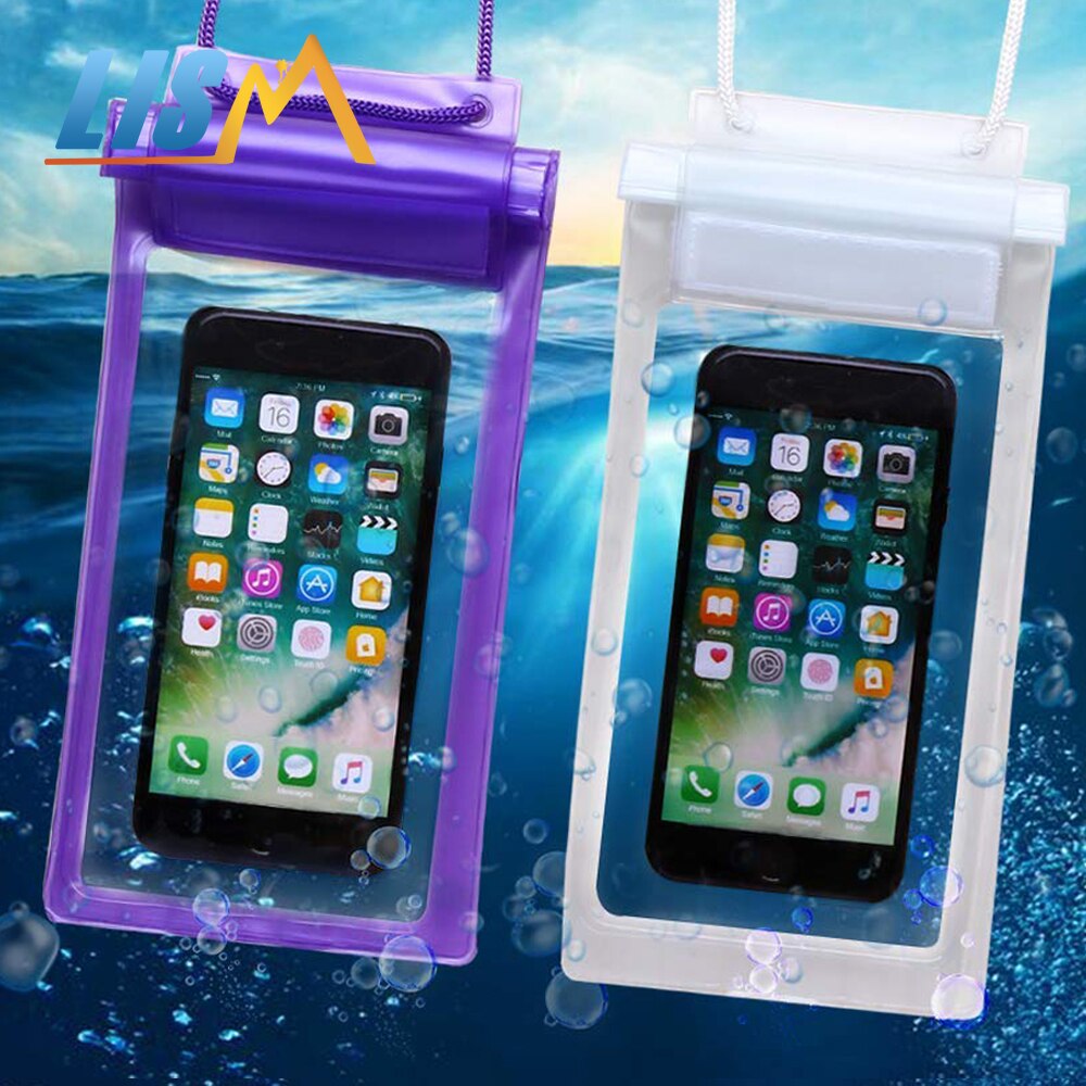 LISM 2-Pieces of Waterproof Pvc Bag Mobile Phone Large Protective CoverSwimming Diving Case