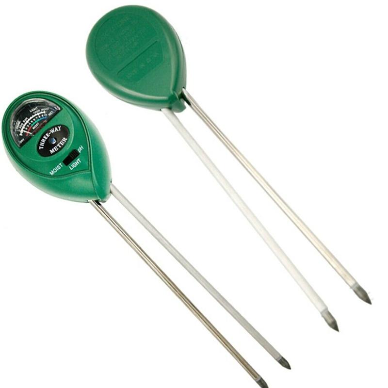 3-in-1 Digital PH Soil PH Level Meter Tester PH Measurement Garden Tool Measuring Instrument for Plant (Green)