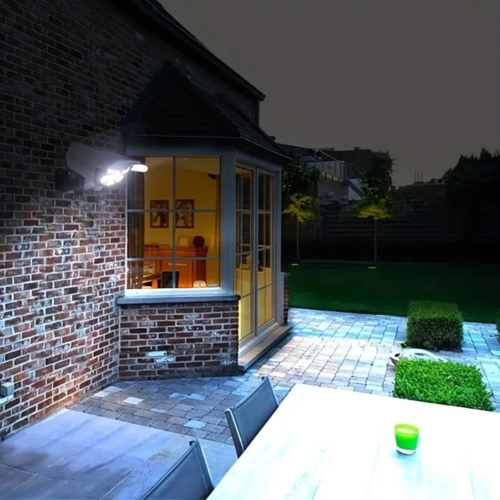 1/2 stuks, op zonne-energie 77 LED's simulatie bewakingslicht buiten beveiligingslamp bewegingssensor tuinverlichting
