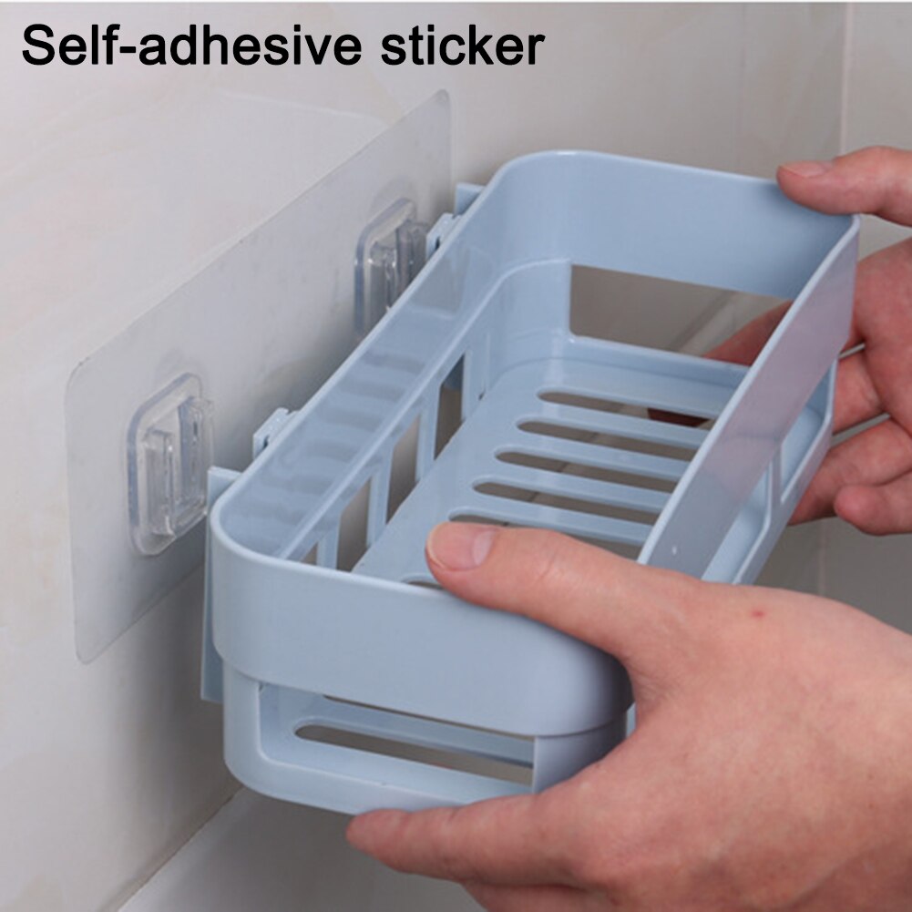Shower Caddy Wall-Mounted Bathroom Storage Shower Organizer Self-Adhesive Bathroom Shelf