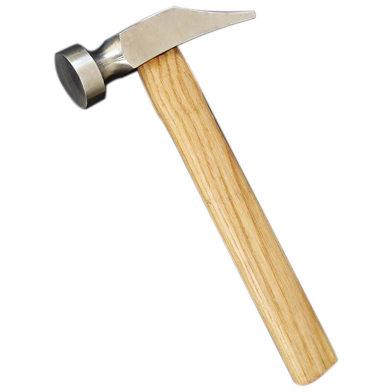 Martillo de reparación de zapatos, herramienta de reparación de Zapatero, mango de madera, cuero, trabajo