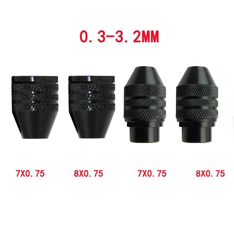 Mini portabrocas sin llave, M7, M8X0.75, cambio rápido para herramientas rotativas de tres mandíbulas, taladro J0H6: M8 S