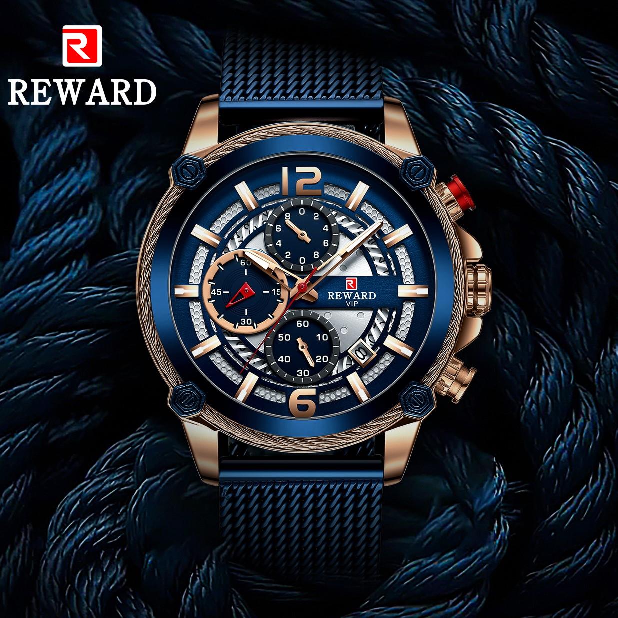 Reward Horloges Heren Luxe Sport Horloge Horloge Voor Mannen Casual Horloge Waterdicht Horloge Voor Mannen Quartz horloge Heren