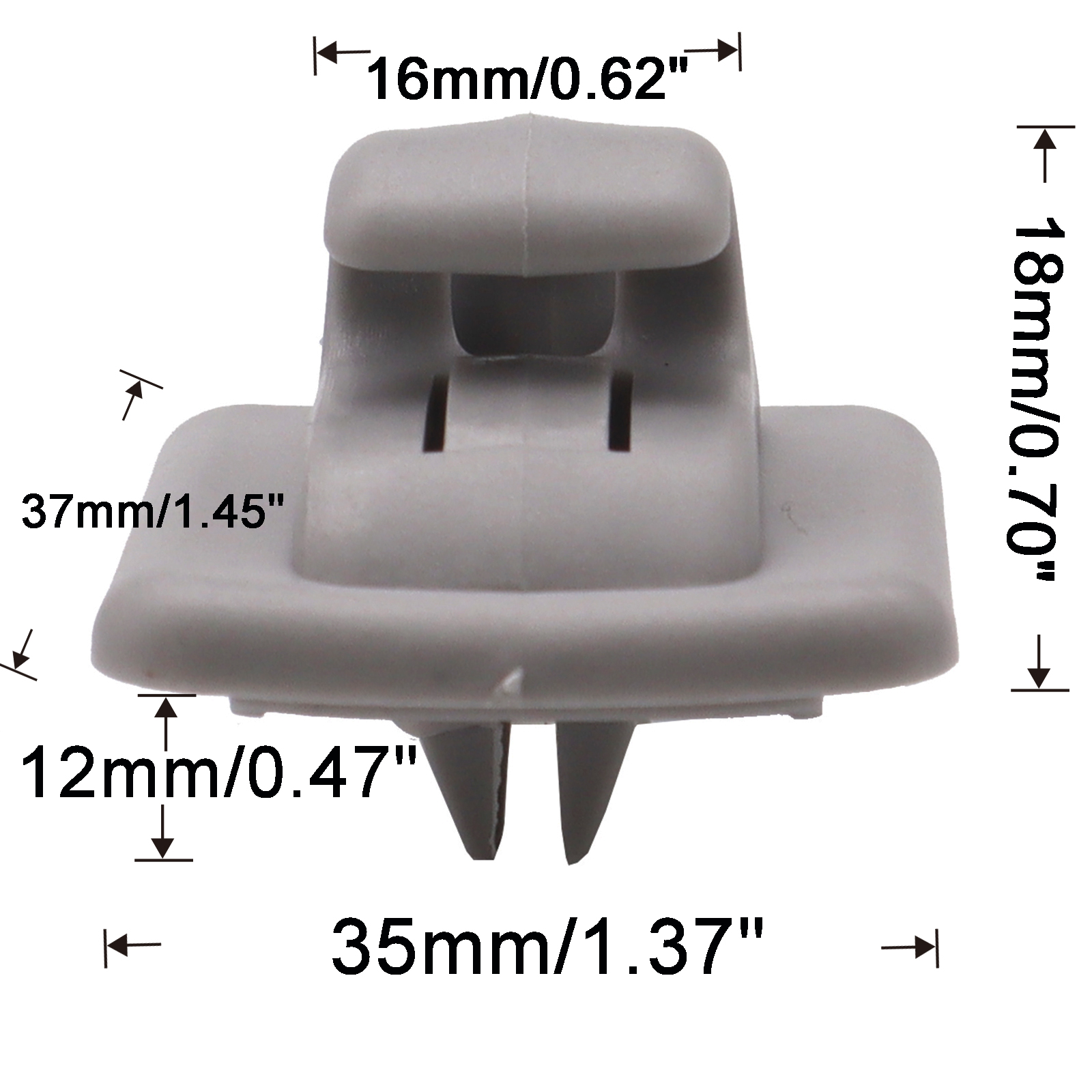 2X Interieur Zonneklep Clips Fastener Clip Ondersteuning Hook Holder Hanger Voor Peugeot 107 307 307CC 307SW 206 306 Citroën c1 DS3 C5
