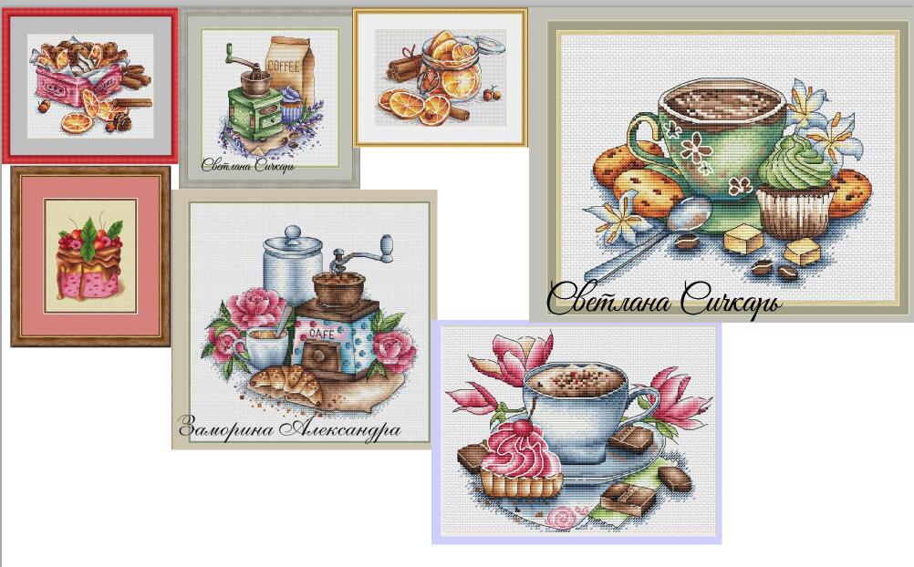 t-MM RS cotton self-matching cross stitch Cross stitch RS cotton comes with no prints No prints Coffee cup styles