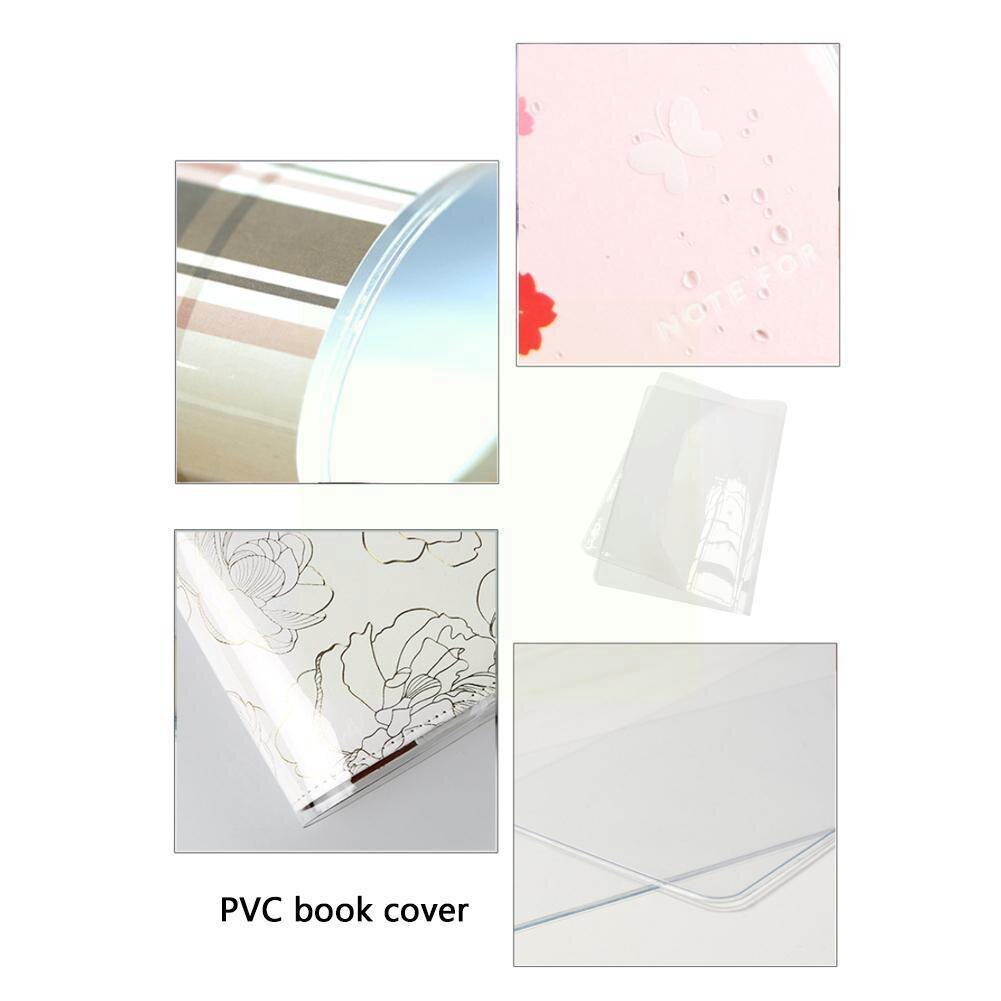Pvc Notebook Protect Sheath A5 A6 Book Cover Frosted Cover Cover Waterproof Book Non-slip Transparent Book Student Self-adh Q9z7