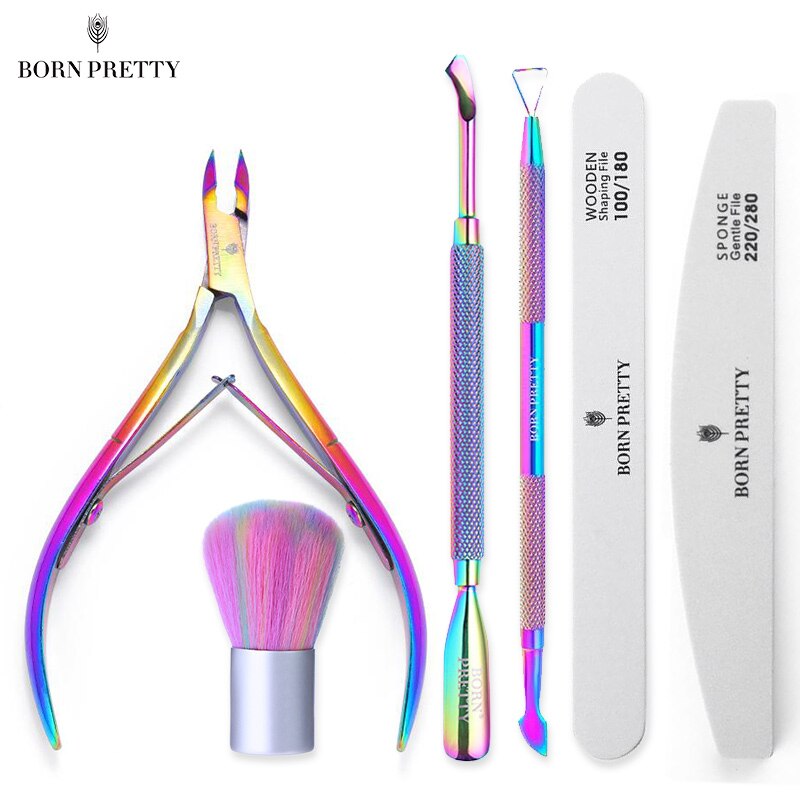 BORN PRETTY Cuticle Nippers Nail Art Scissors Cuticle Clippers Trimmer Dead Skin Remover Stainless Steel Cutters Nails Tool