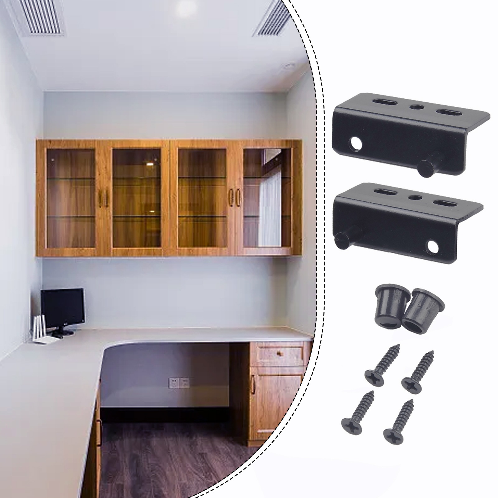 2Pcs Pivot Hinges Heavy Duty Concealed Shaft Door Hinges With Bushing For Wood Doors Drawers Cabinet Wardrobe Furniture Hardware