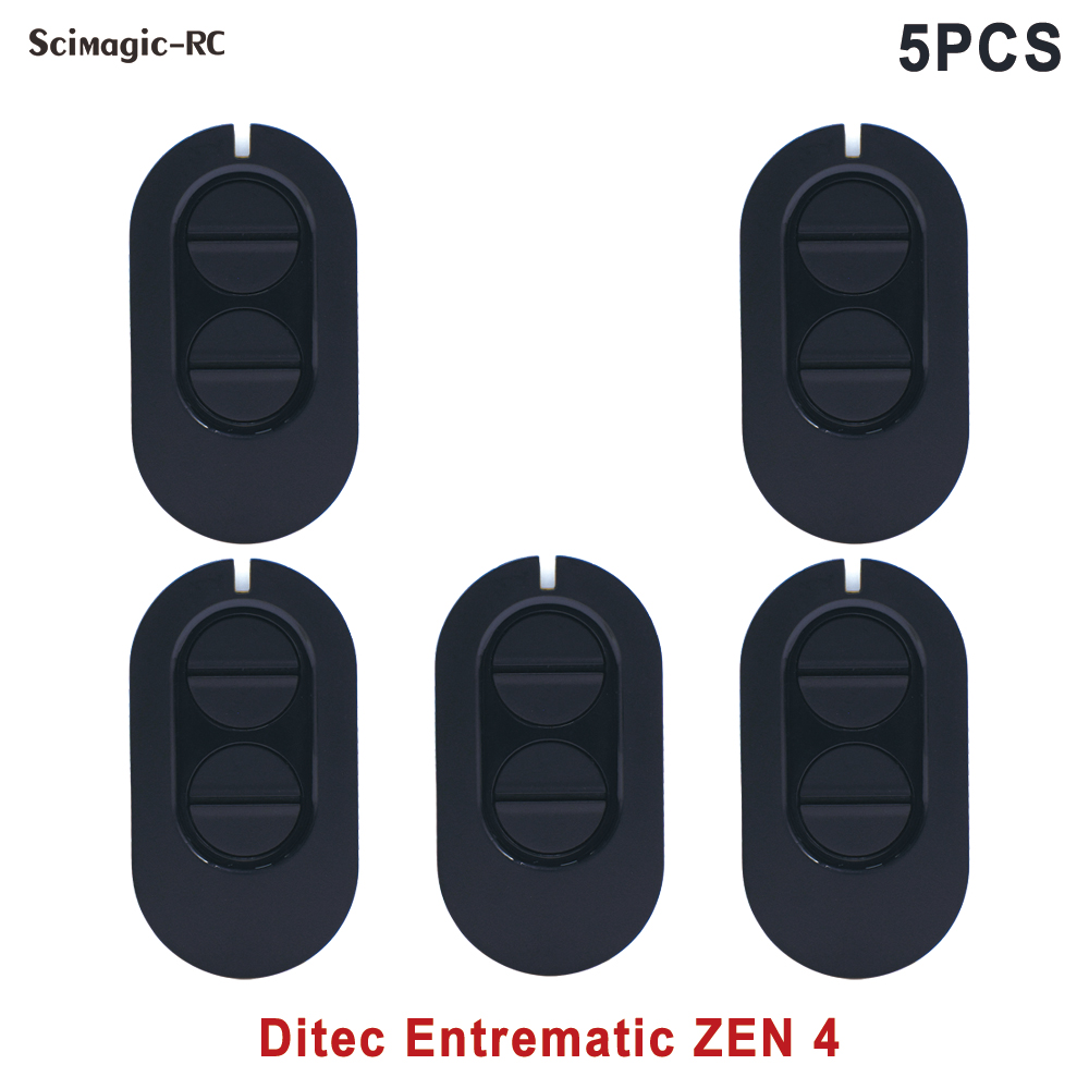 1/3/5/10pcs DITEC Entrematic ZEN2 ZEN4 BIXLS2 BIXLP2 GOL4 BIXLG4 Porte de garage Télécommande 433MHz Rolling Code: Argent