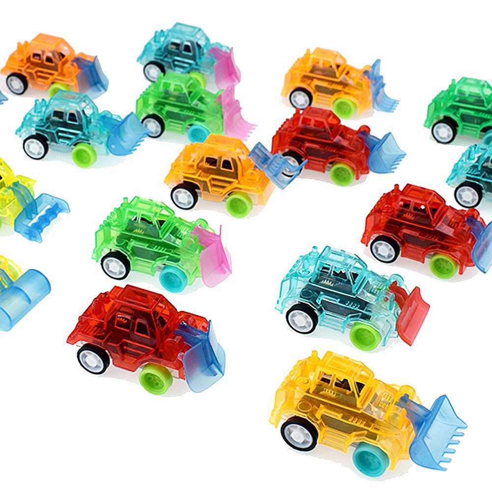 10pc Pull Back Mini vehicle Cartoon Car Kids Birthday Party Toys for Boys Funny Baby Kids Educational model Plastic toy: 3