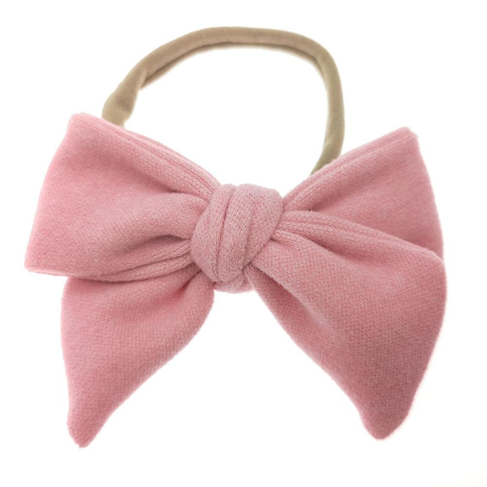 Baby Hoofdband Bow Hoofdbanden Voor Meisje Wollen Hoofd Band Dunne Nylon Haarband Pasgeboren Fotografie Props Peuter Haaraccessoires