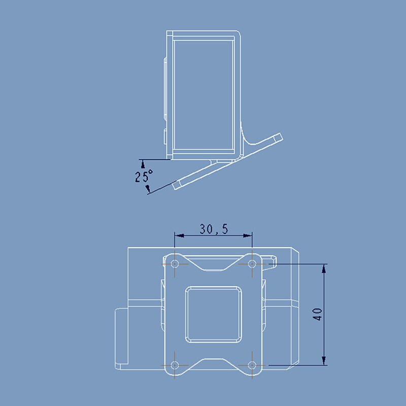 Coque de protection imprimée en TPU 3d-avec Base d'angle de réglage aérienne FPV pour caméra d'action GoPro Hero 8