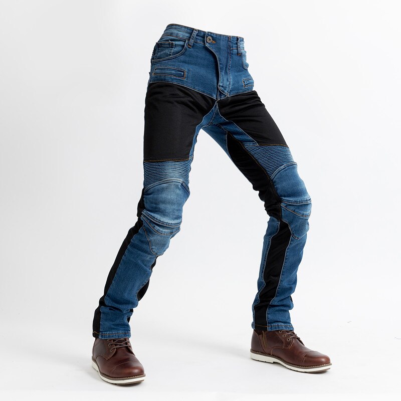 popular pk719 motorcycle casual jeans motorcycle riding pants slim men's and women's fall pants