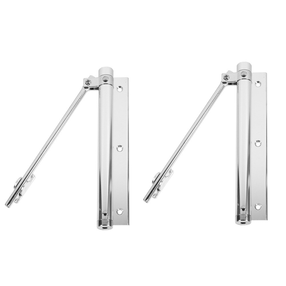 2pcs Metal Screen Door Closer Automatic Door Closer Adjustable Closing Speeds: Silver