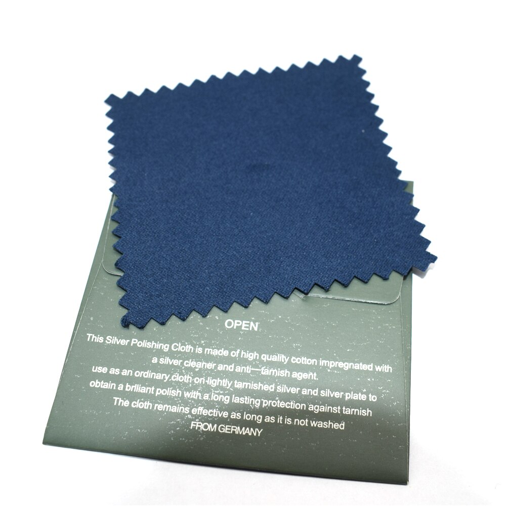 50 silberpoliertücher (8 x 8cm cm ) – quadratische schutztücher zum polieren und reinigen von silber, farbe zufällig