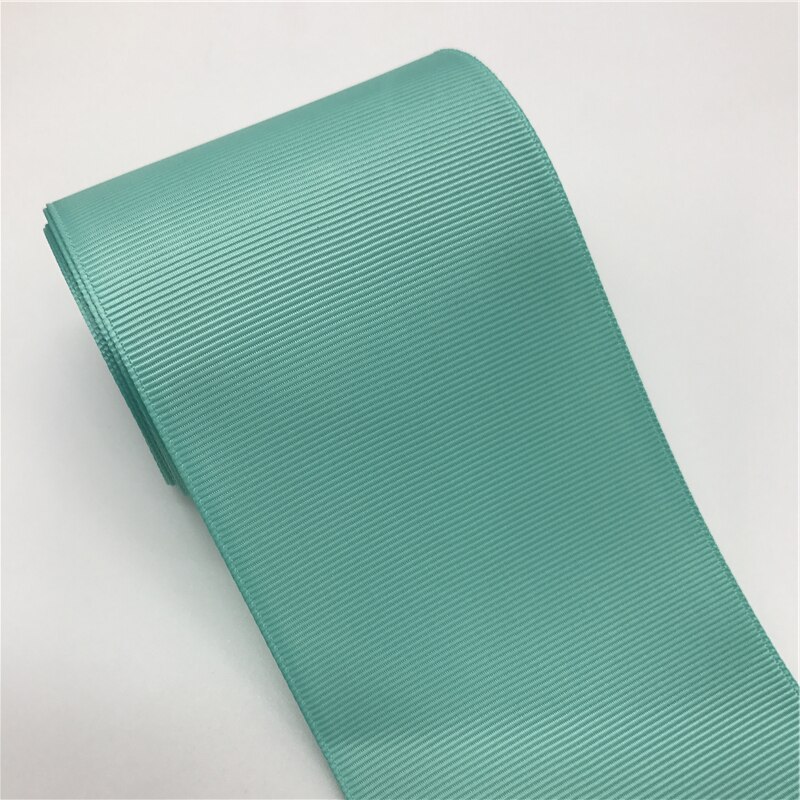 5Yards 3" 75mm Grosgrain Ribbon Bow Hair Party Wedding Christmas Decoration DIY Wrapping: Cyan