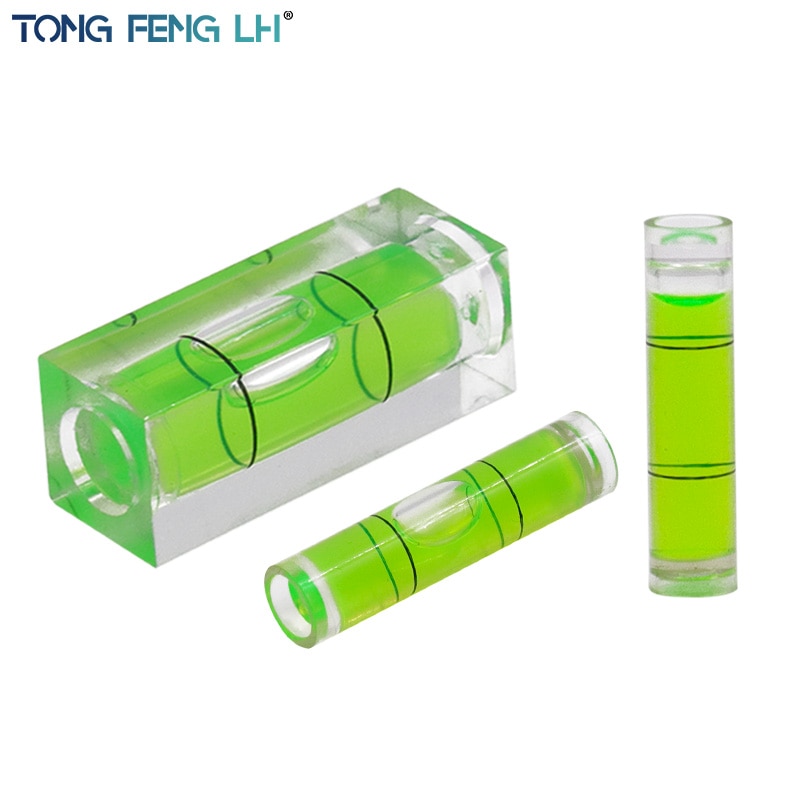 2 pces 1 conjunto mini tipo nível de espírito mini nível de bolha de plástico acrílico nivelador acrílico ajuste nível medição