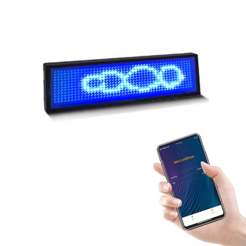 Bluetooth LED Name Abzeichen Preis Tag Restaurant Shop Ausstellung Nacht Club Hotel Digitale WILLKOMMEN Signage Led Abzeichen Clip Insignia: Bluetooth Blue