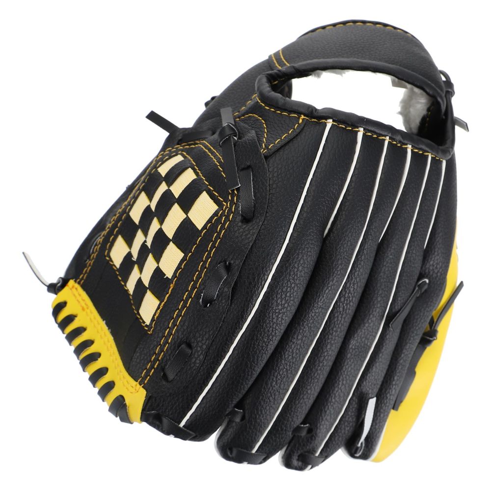 1Pc Sports Glove Baseball Glove Durable Softball Glove (Yellow Black)