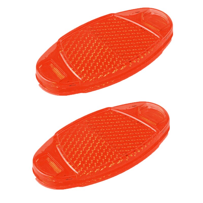 2Pcs Bicycle Bike Spoke Reflector Safety Warning Light Wheel Rim Reflective Mount Night Reflectors Flashing Lights Cycling Light: Red