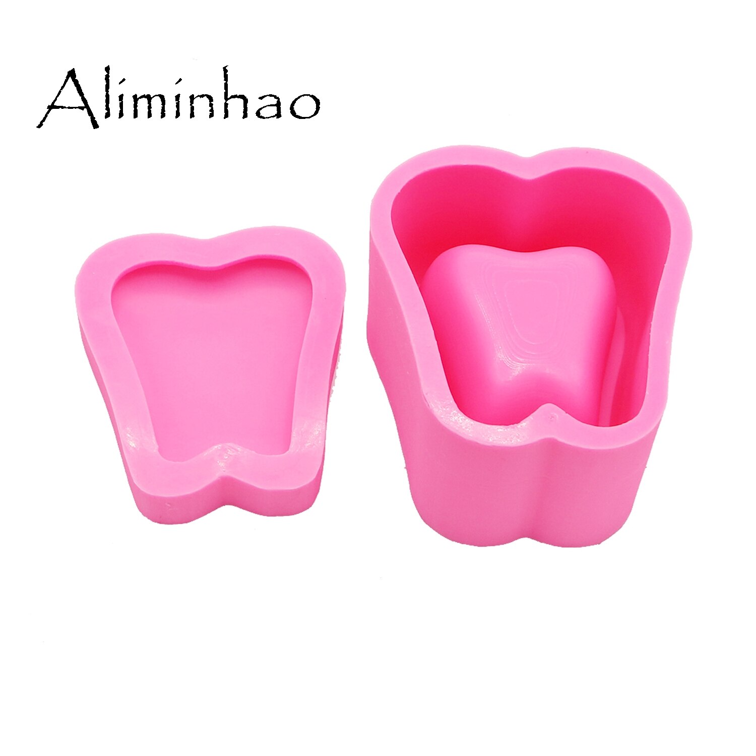 Dy0086 siliconen mallen in de vorm van een tanddoos voor een doe-het-zelf sieradendoosje voor meisjes, epoxyhars mal voor knutselen