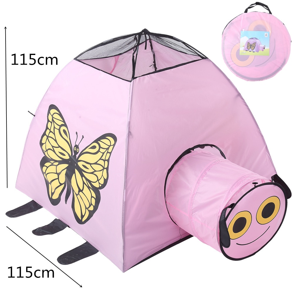 Tente de jeu Tipi princesse château Tipi jouet tentes Tunnel maison rose tente plein air jouet