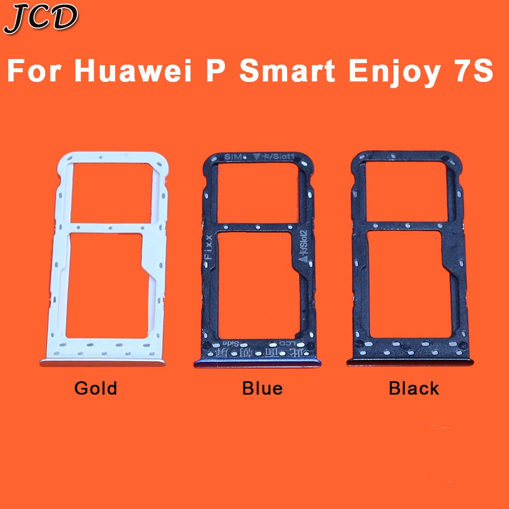 JCD Sim Card Tray for Huawei P Smart Enjoy 7S Micro SD Card Sim Holder Card Slot
