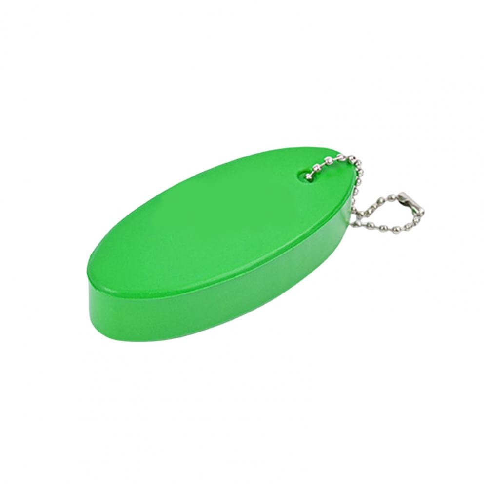 Float Keyring Waterproof Vinyl Foam Oval Float Key Rings Pendant Buoy Key Chain for Boating Fishing Surfing: WHITE