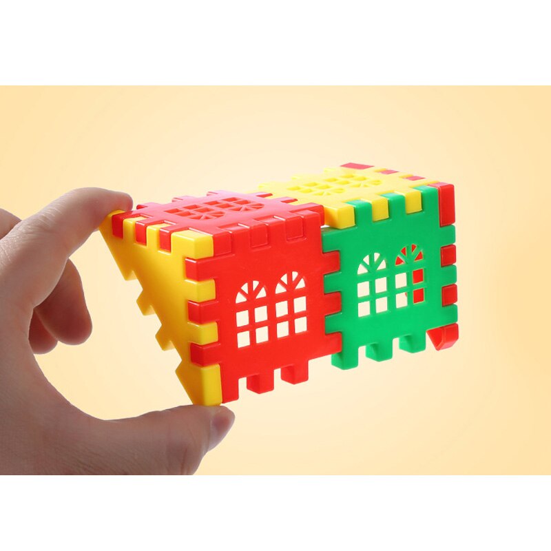 50pcs/lot Building Blocks Baby Paradise House spelling puzzle blocks City DIY Model Figures Educational Kids Toys