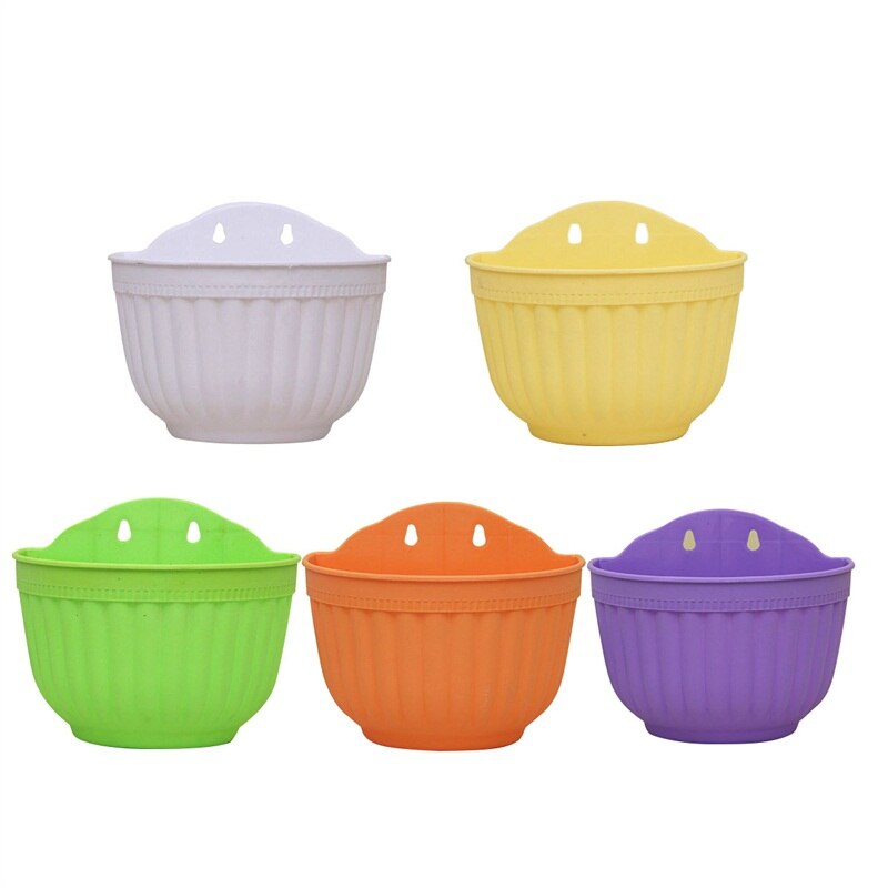 DIY Garden Hanging Planters Wall Baskets Pot Hanging Basket Flower Pot Plastic Flower Pots