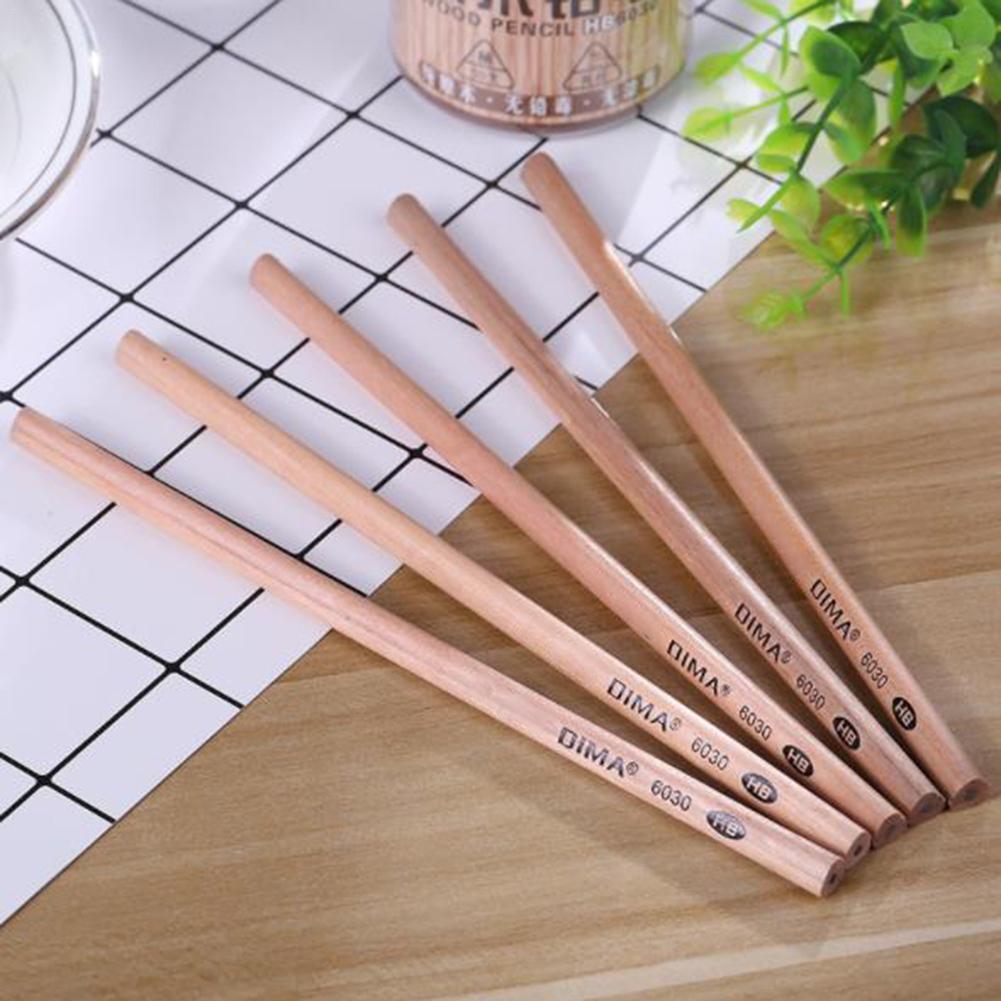50 Pcs/lot HB Pencils Environment-friendly Non-toxic Graphite Pencils Students Stationery Supplies