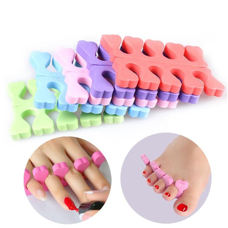 Nail Tool Sponge-toe Device Finger-pointing Toe Splitter Fingers Color Chuck Toe Center Device Peach Random M3T9
