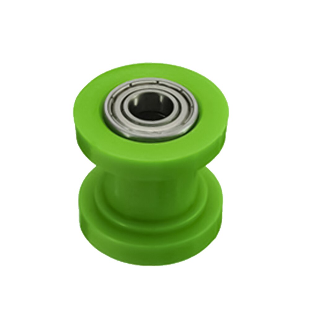 Polea de cadena para motocicleta, rodillo tensor de guía de rueda de 10mm, accesorios de motocicleta: Verde