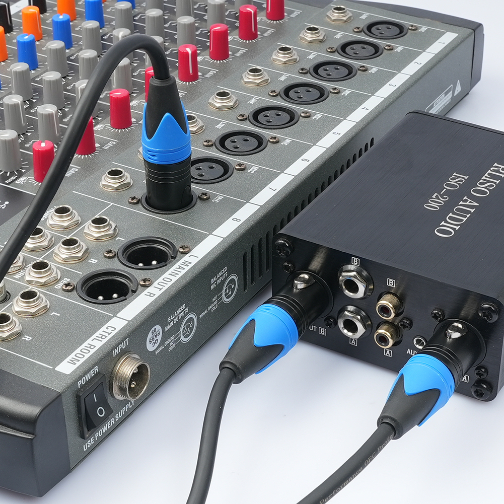 Cavo sdoppiatore XLR da 50 cm 1 XLR femmina a 2 XLR maschio Cavo sdoppiatore XLR Y Cavo sdoppiatore per microfono per miscelatore amplificatore