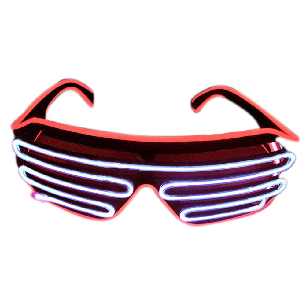 LED Sunglasses Flashing EL Wire Luminous Light Up Neon Glasses Costumes Party Decorative Lighting Activing Props Y: 10