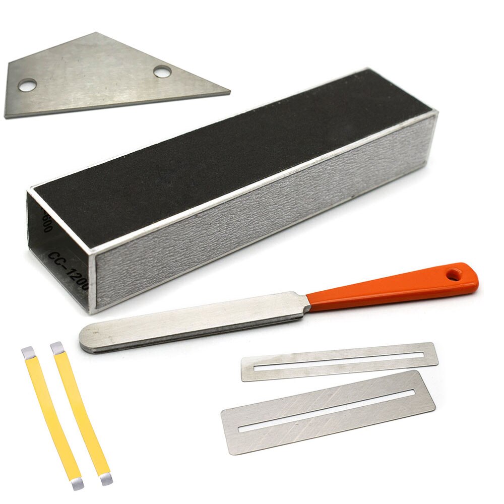 Guitar Fingerboard Luthier Tool Guitar Fret Crowning File Fret Leveling Beam Sanding Leveler Beam and guitar String Spreaders: Set C