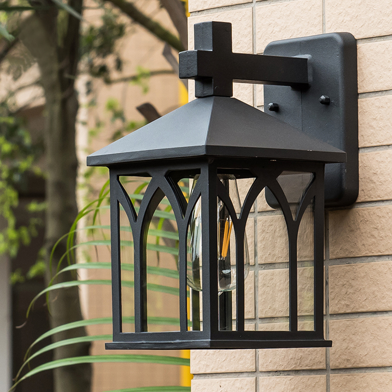 Europese antieke gangpad LED outdoor wandlamp Nordic eenvoudige waterdichte moderne balkon trap binnenplaats wandlamp