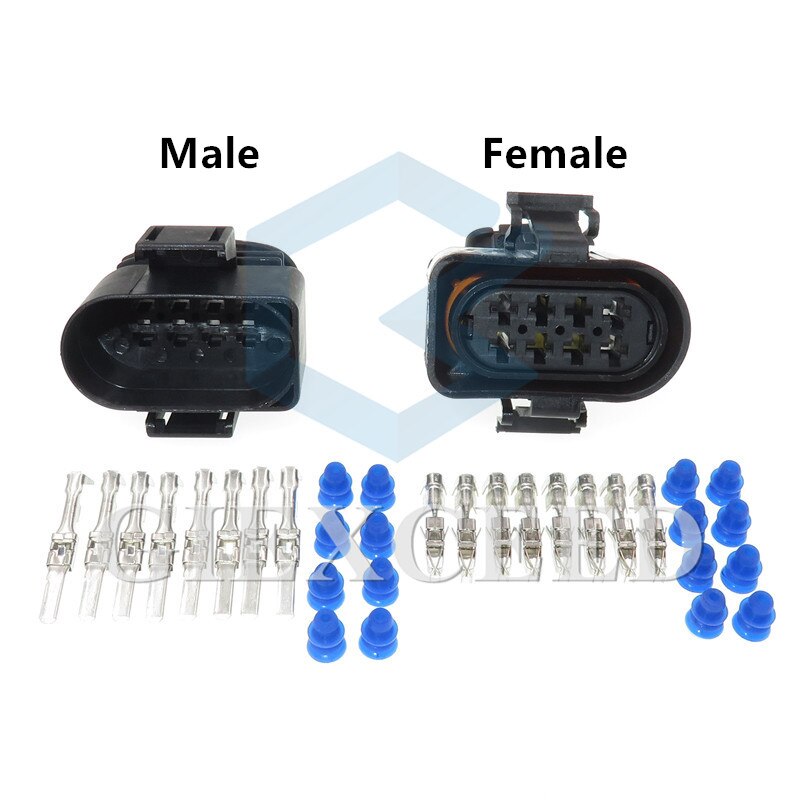 8 Pin 3.5Mm 3A0 973 834 3A0 973 734 Vrouwelijke Mannelijke 3A0973834 3A0973734 Waterdichte Auto Elektrische Connector Aansluitingen Voor vw