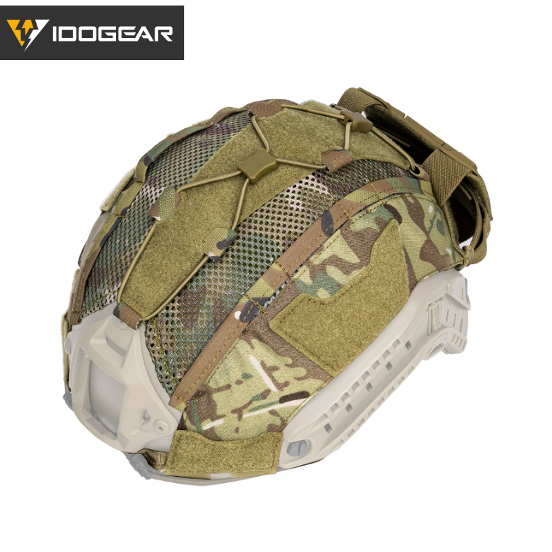 IDOGEAR Taktische Helmabdeckung für maritimen Helm mit NVG-Batterietasche Jagd 3812