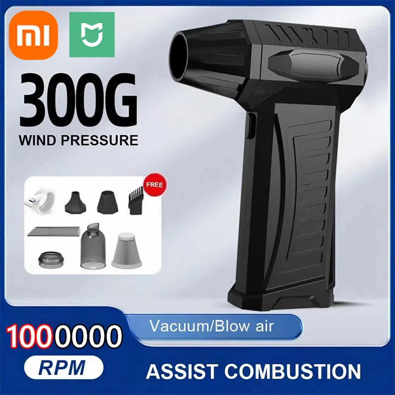 Xiaomi Super Violent Blower 100000RPM Brushless TurboJet Blower Dry 10000mAh Fast Charging Duct Fan 300G Thrust PC Cleaning Tool