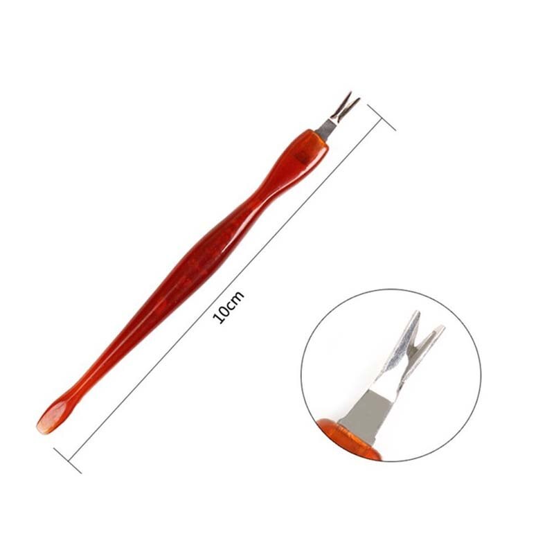 DIY Salon Cuticle Pusher Trimmer Remover Tips Cosmetic Nail Art Tools Pedicure Manicure Care 5PCS/set