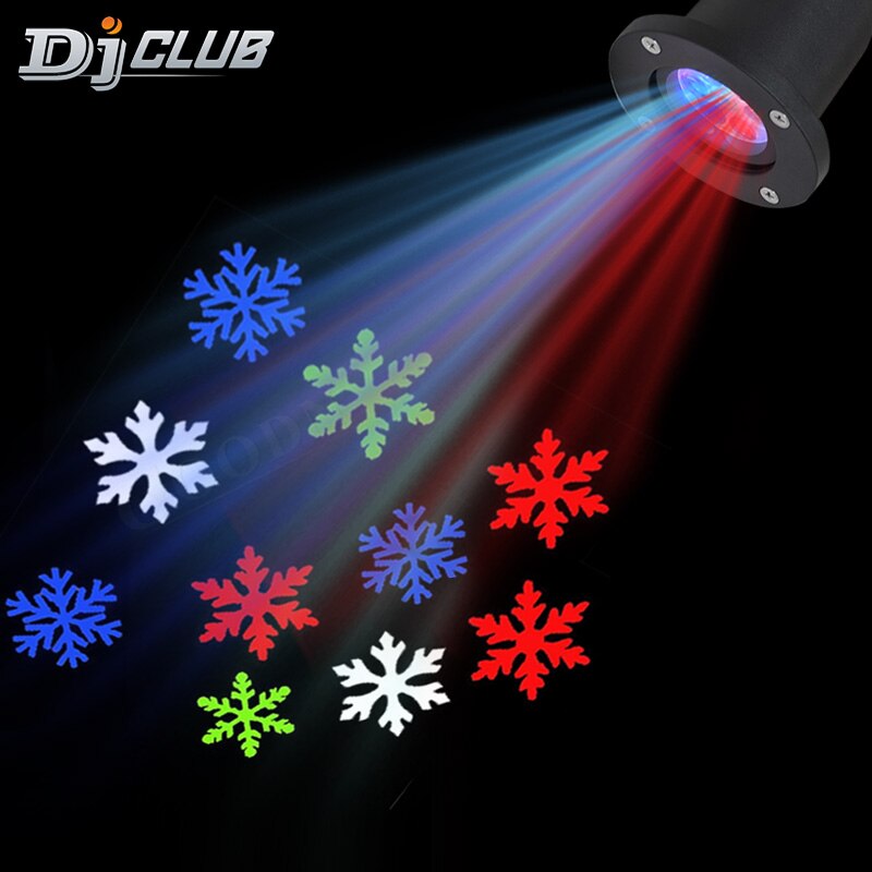 Led Outdoor Projector Gobo Led Lights Snow Projection Waterproof Landscape Decorative Lighting For Year Xmas Party