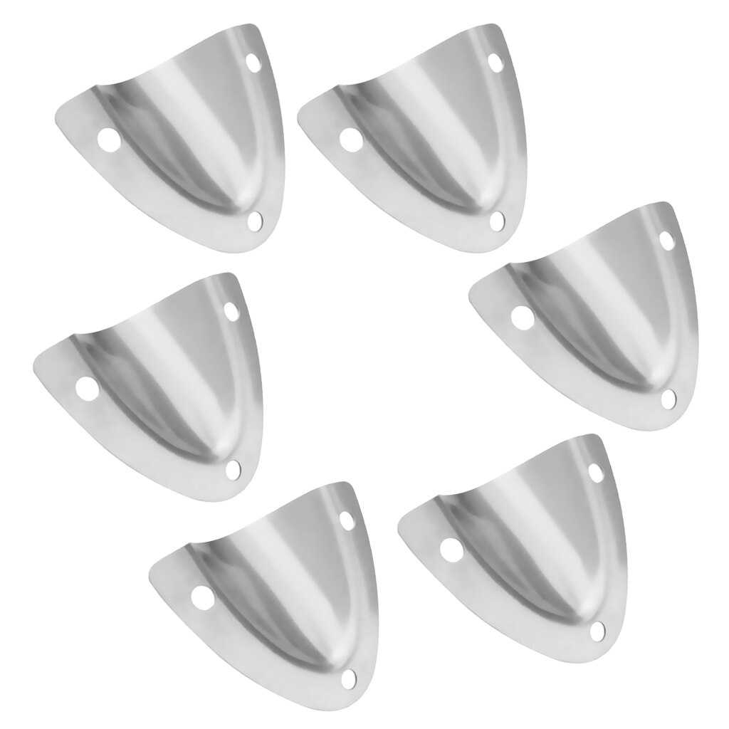 6pcs Boat Clam Shell Vent Stainless Steel Cable Cover Ventilation