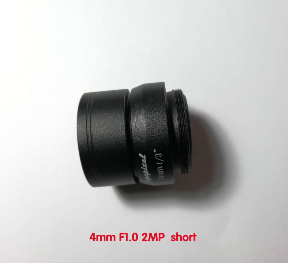 Objectif F1.0 à grande ouverture de 4mm et 2mp, monture CS pour caméra IP AHD