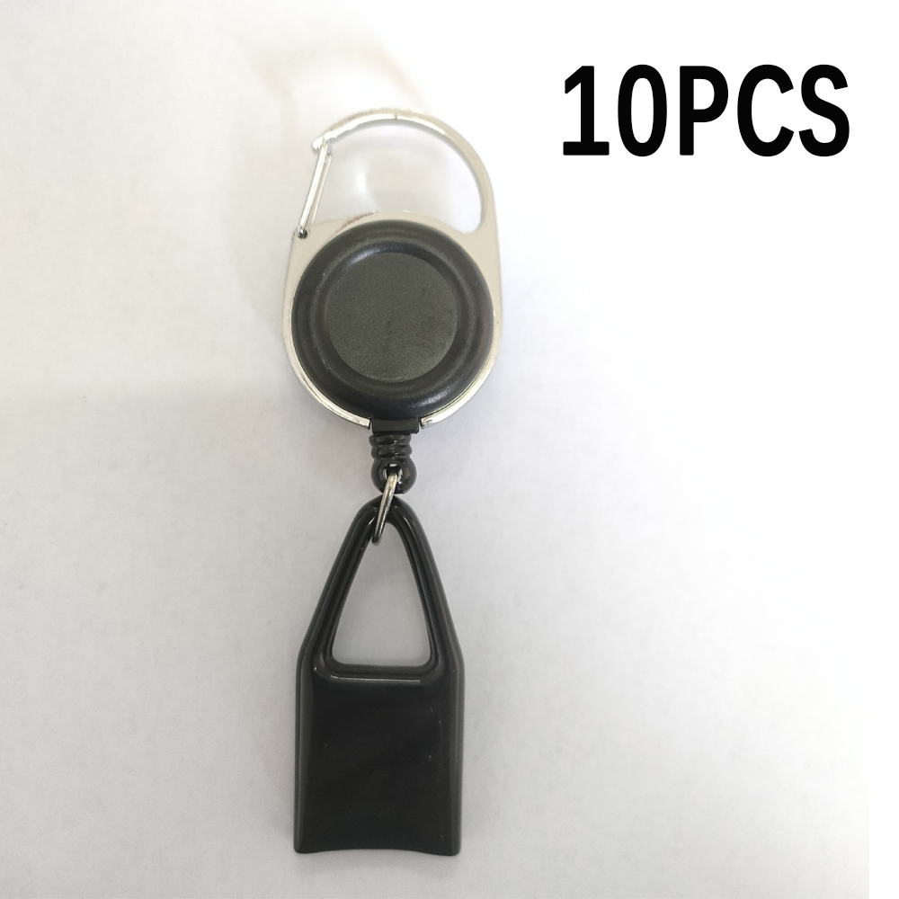 10PS Intrekbare sleutelhanger Aansteker te trekken gesp Sleutelhanger Outdoor Anti-verloren Anti-diefstal Draadkabel Gesp Snelle levering Groothandelaren