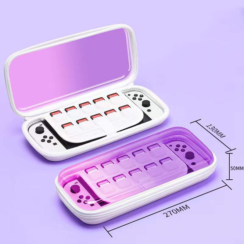 2022 Crystal Hard Shell Case for Nintend Switch OLED Carrying Storage Bag for Nintendo Switch Console Joycon Game Accessories: H